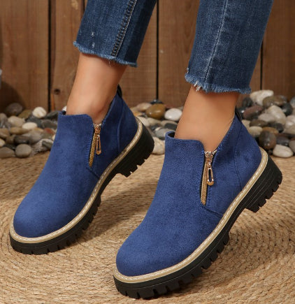 Women's Ankle Boots With Side Zipper