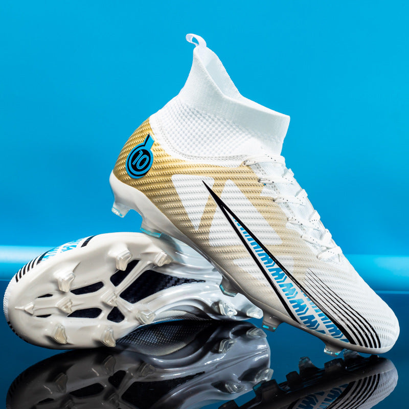 Men's High-Top AG Spike Soccer Shoes