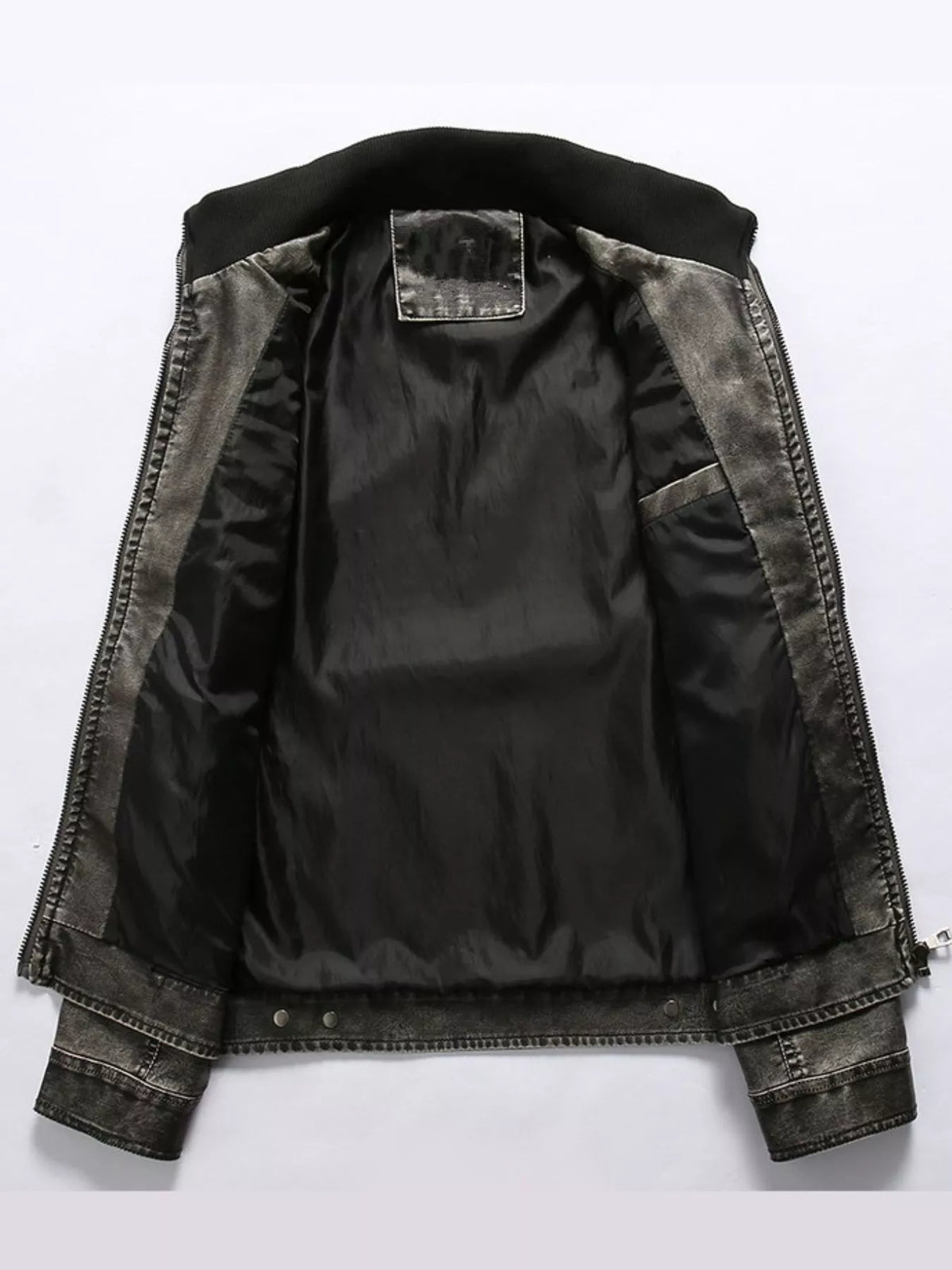 Men's Full Size Zip Up Long Sleeve Jacket Plus Size