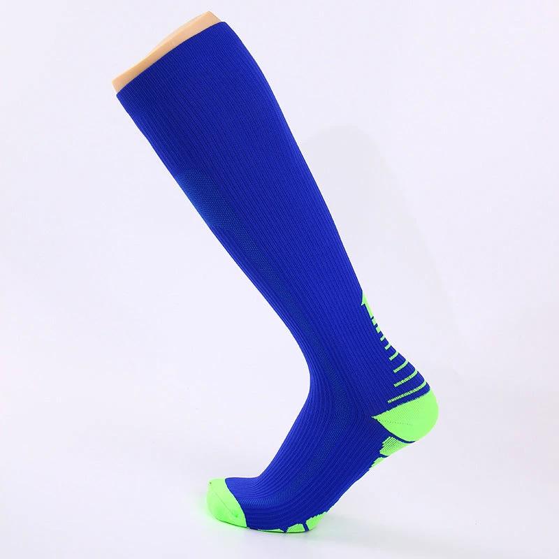 Men's Sports Multi-color Gradient Long Tube Compression Socks