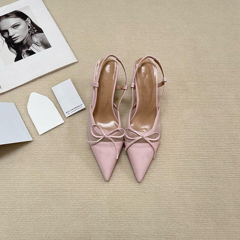 Women's Stiletto Heels with Bow