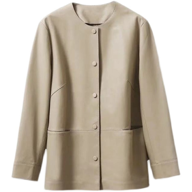 Autumn And Winter New PU Leather Clothing Slim Casual Jacket