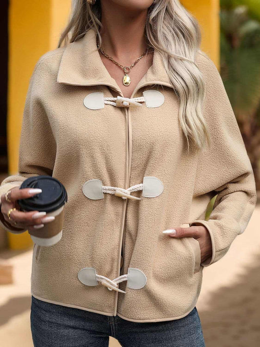 Chaquetas Trendsi Abrigo con cuello y cierre de palanca, y bolsillos