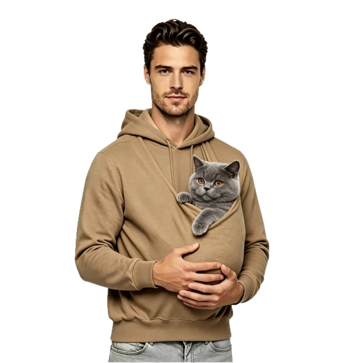 Unisex Hoodie Pet-friendly One-piece Hooded Sweatshirt