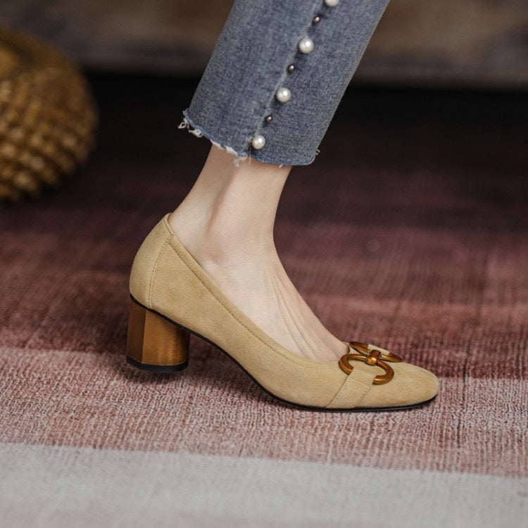 Women's Square-Toe Heels