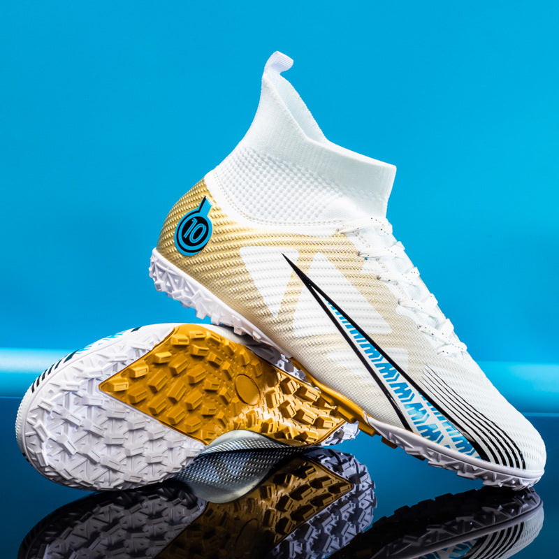 Men's High-Top AG Spike Soccer Shoes