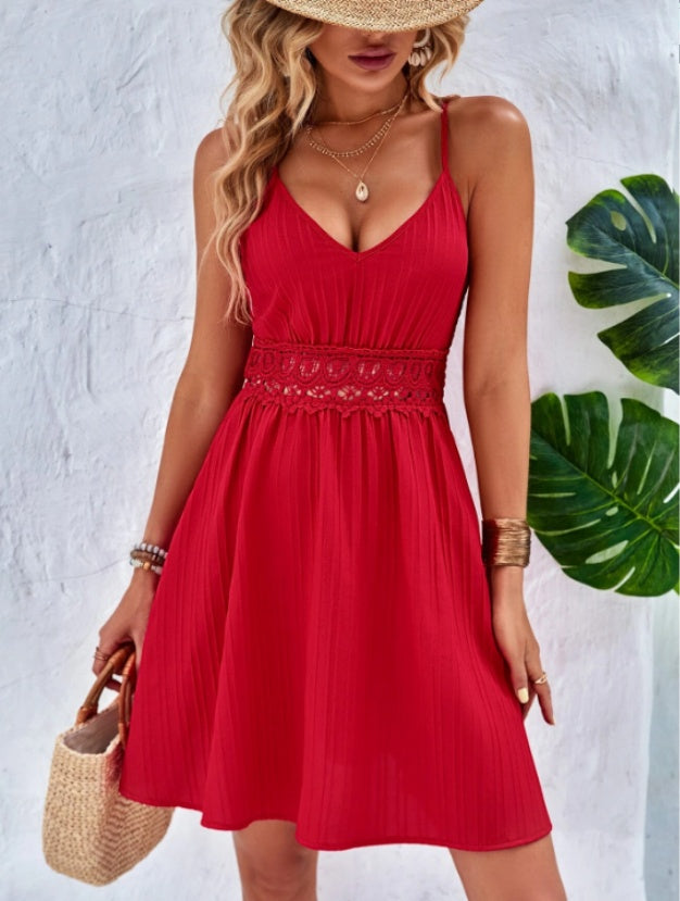 Camisola de encaje casual de moda – Top elegante de verano para mujer