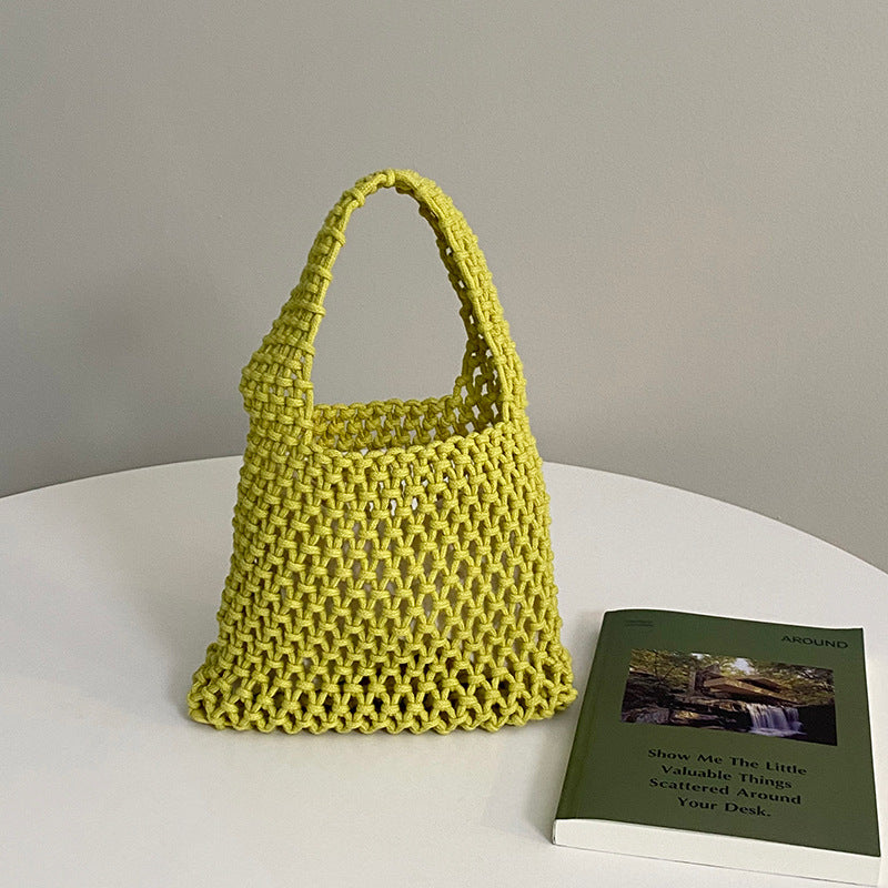 Handwoven Fashion Versatile Mesh Beach Bag Travel Bag