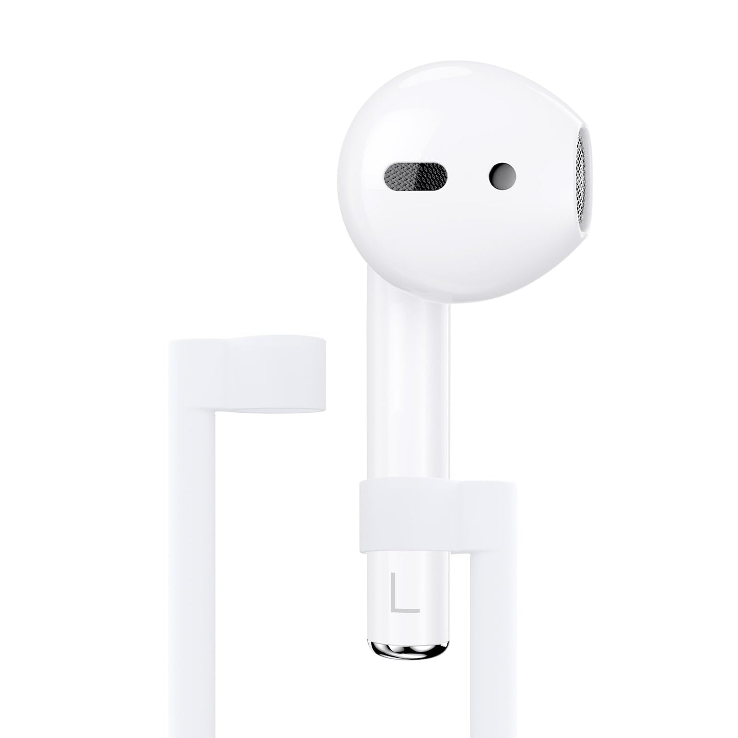 Single Left Replacement Earbud Only for airpods 2nd Generation Detachable Ear Hooks L Side Left Ear Side Wireless Earbud with Model A2031