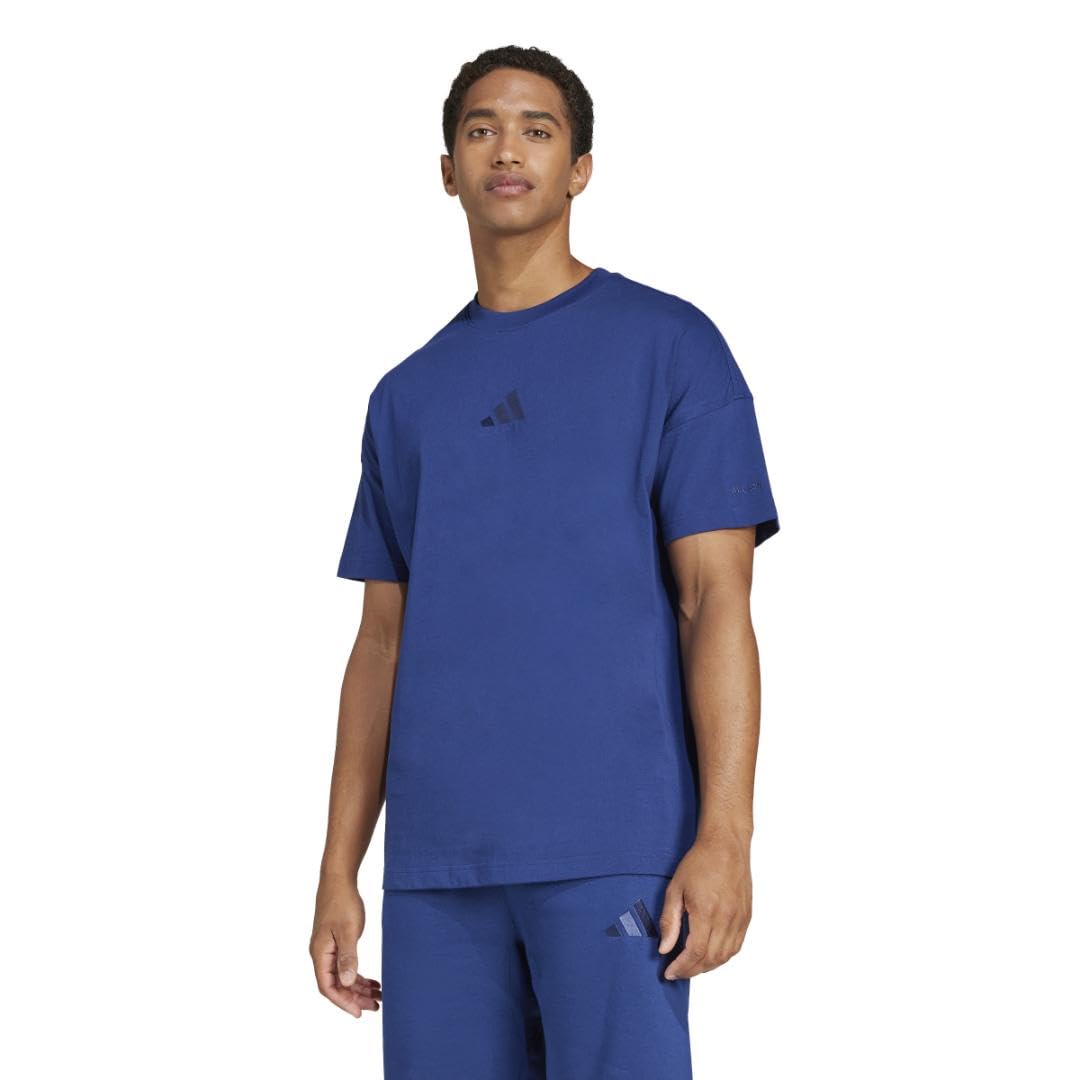 adidas Mens All SZN T-Shirt Dark Blue