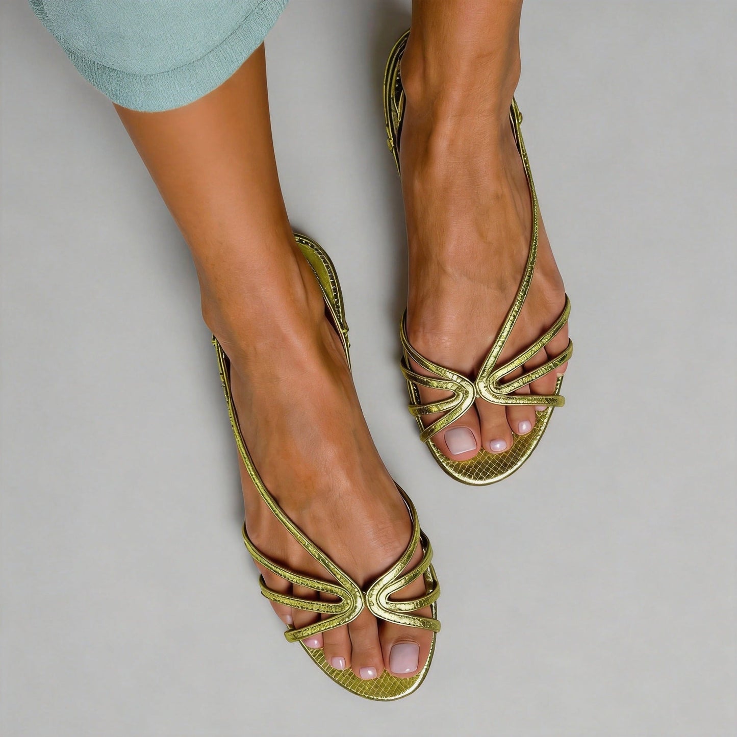 Women's French-Style Vintage Woven Hollow-Out Open-Toe Roman Shoes