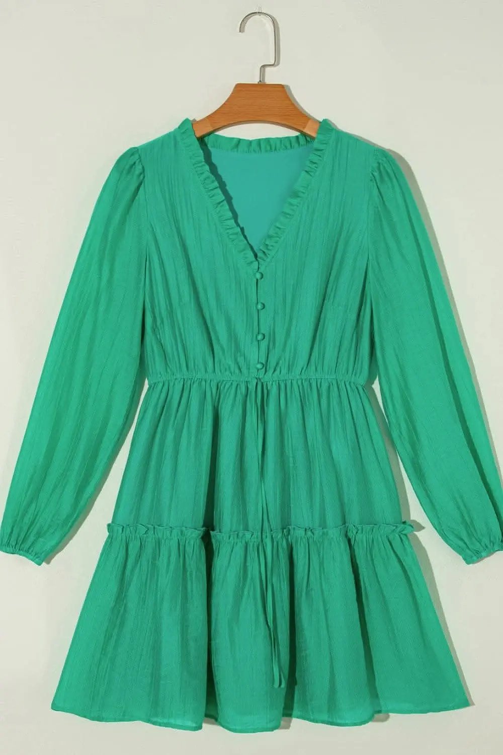 Dresses Trendsi Frill V-Neck Mini Dress - Chic Style for Effortles