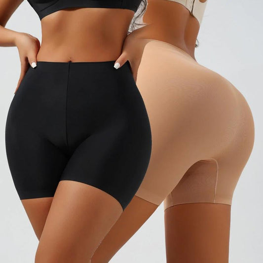 Bóxer de cintura media sin costuras, moldeador corporal, pantalón corto de seguridad para mujer