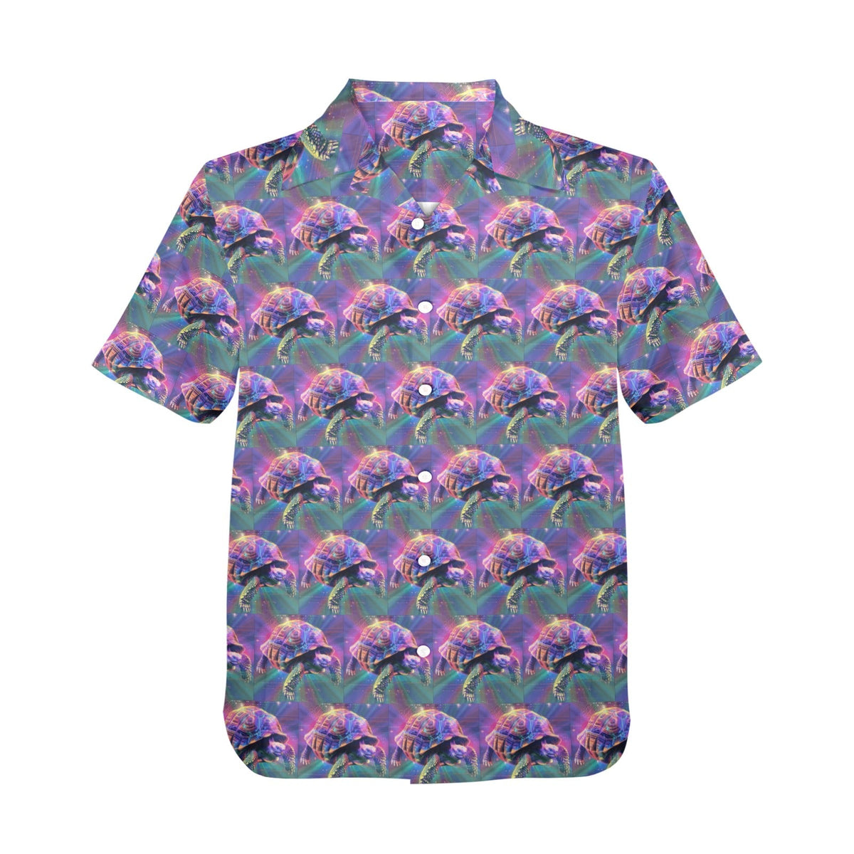 Turbo Turtle Power Men's All Over Print Hawaiian Shirt (Made in USA)