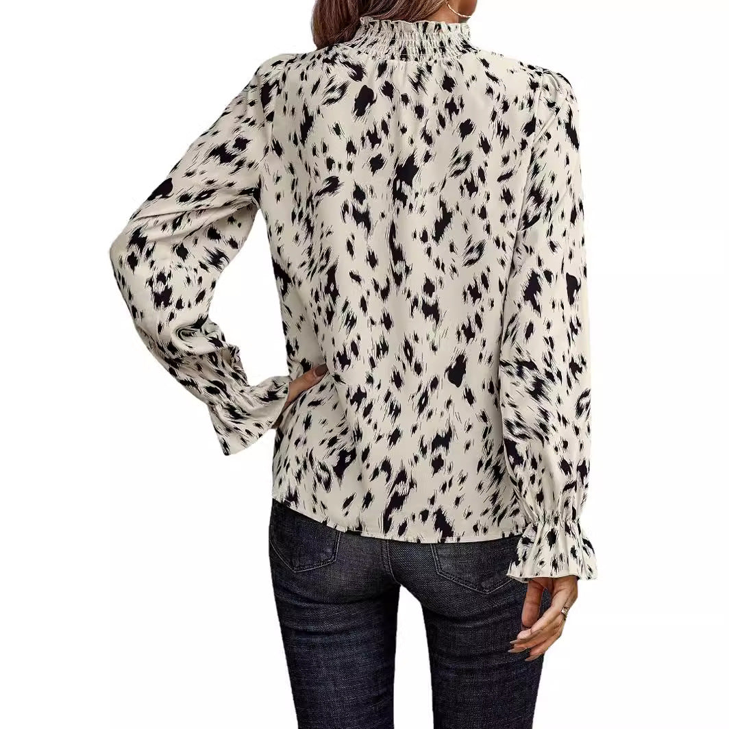 Camiseta de cuello alto de manga larga para mujer Ver tabla de tallas en "más detalles"