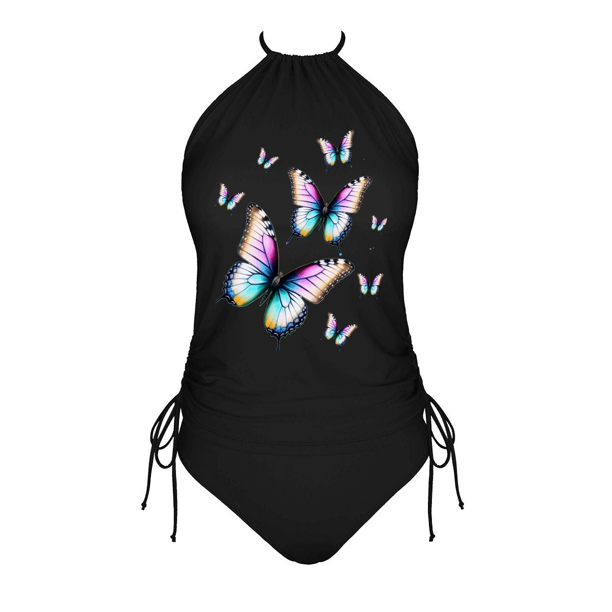 Women's Beautiful Butterflies 2-piece Tankini Swimsuit Set (Made in USA)