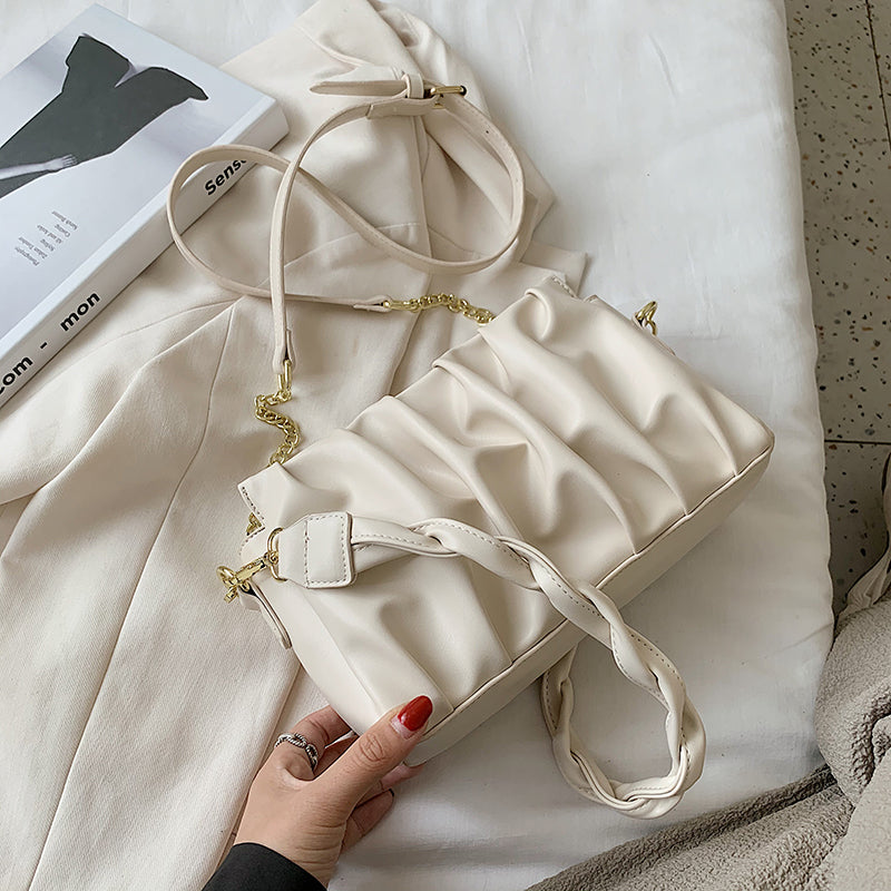 Fold Texture Shoulder Bag