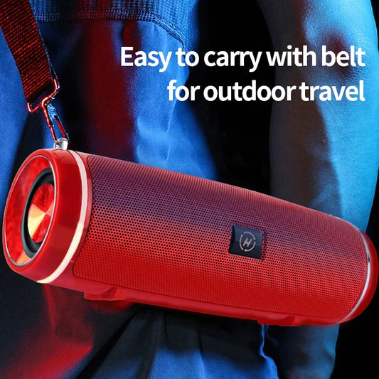 Altavoz Bluetooth 5.1 Inalámbrico Impermeable Estéreo Exterior BAJO POTENTE USB/TF Correa