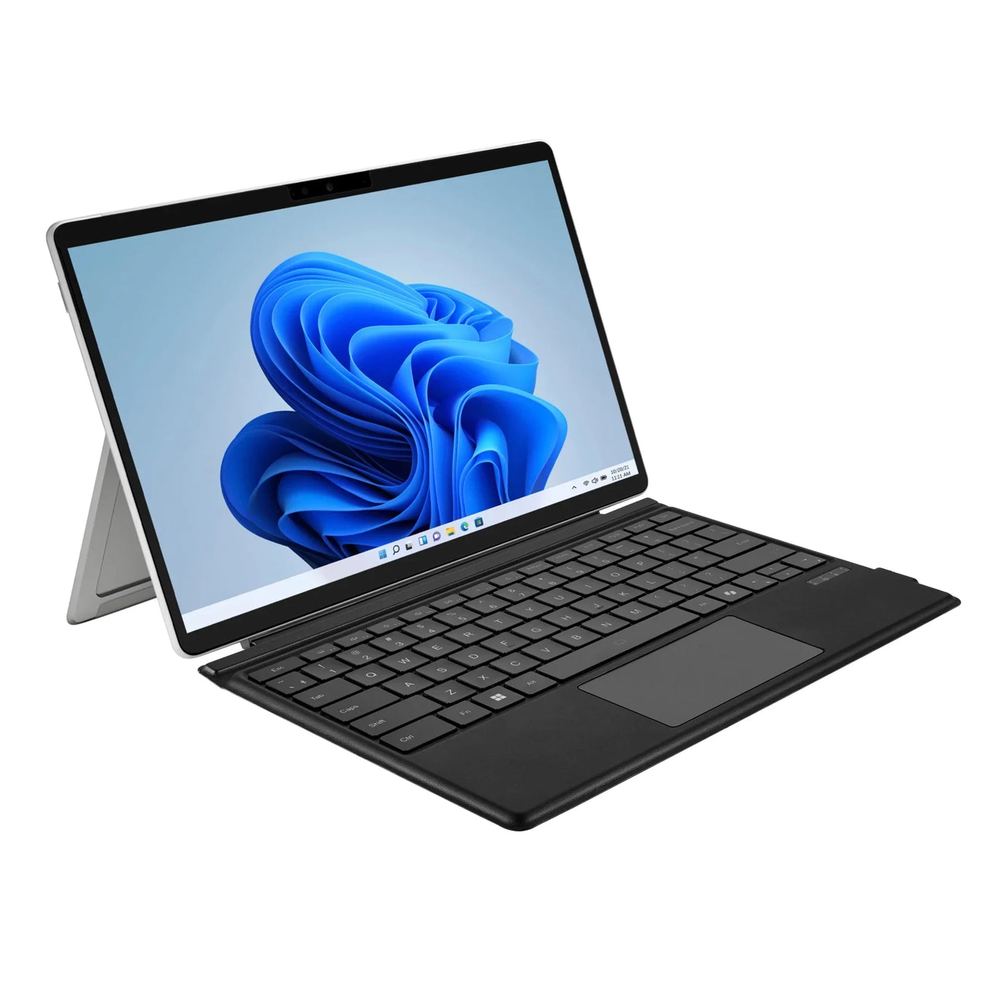 Bluetooth Keyboard with Touchpad for Surface Pro 3/4/5/6/7, Ultra-Slim Magnetic Stand Cover with Quiet Scissor Switch Keys and Rechargeable Battery