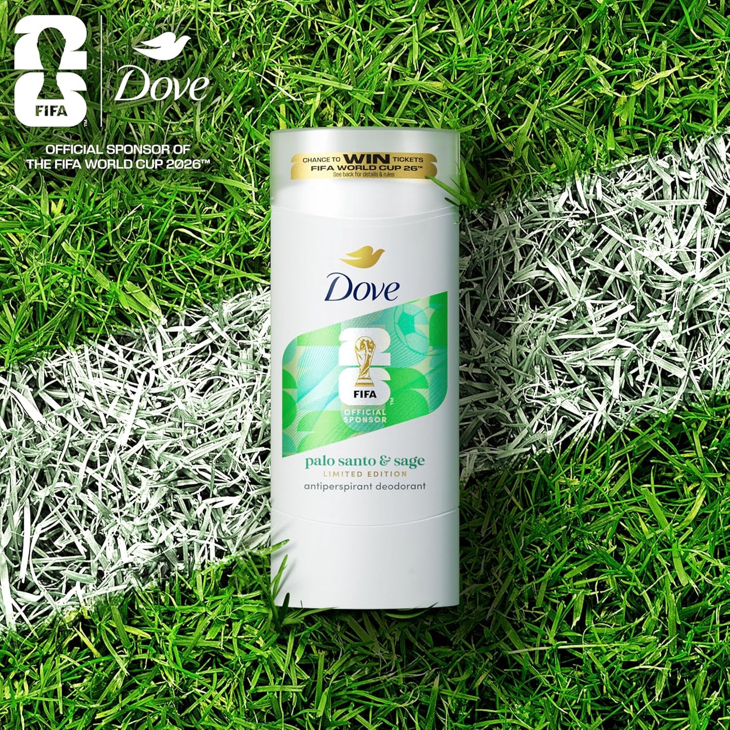Dove Solid Stick Palo Santo & Sage for 72-Hour Sweat and Odor Protection Alcohol Free 2.6 oz