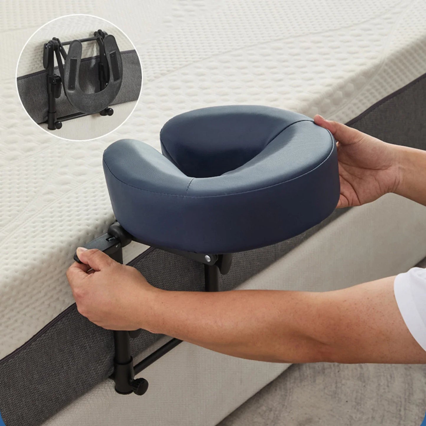 Adjust Massager Head Rest Portable Cervical Neck Massager Sturdy Ergonomic Massage Device  for Mattress Salon SPA Home Gifts