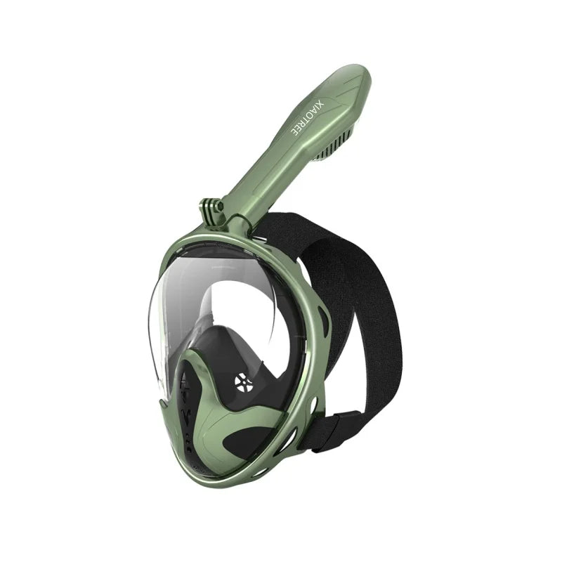 XIAOTREE New Underwater Diving Anti-Fog Full-Face Snorkeling Mask, Snorkel Breathing Mask, Safe and Waterproof