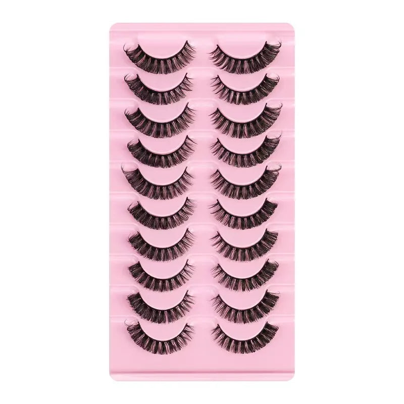 Fashion Russian Strip Lashes 2/5/10 Pairs 3D Mink Lashes Natural Eyelashes Dramatic False Eyelashes Wholesale Eyelash Extension
