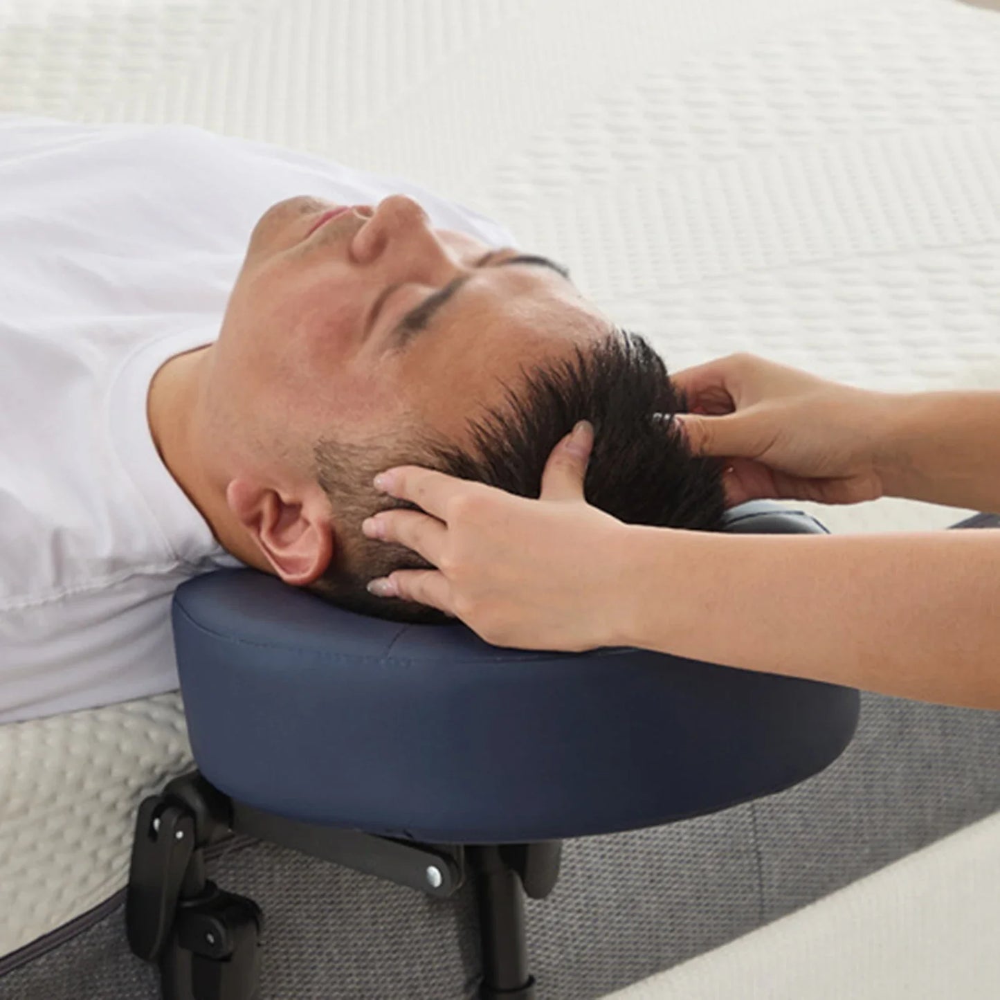 Adjust Massager Head Rest Portable Cervical Neck Massager Sturdy Ergonomic Massage Device  for Mattress Salon SPA Home Gifts