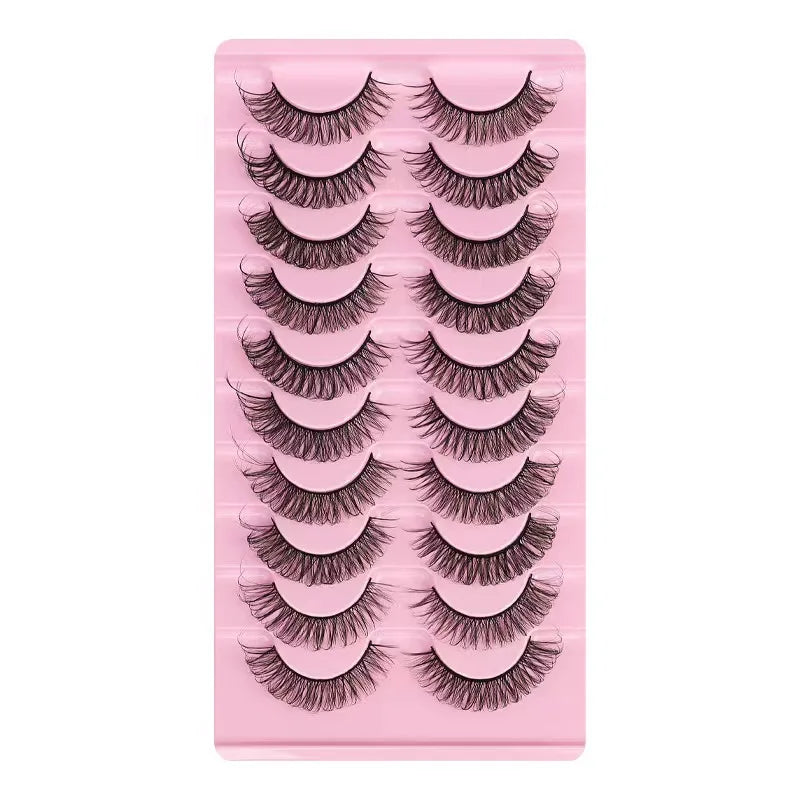 Fashion Russian Strip Lashes 2/5/10 Pairs 3D Mink Lashes Natural Eyelashes Dramatic False Eyelashes Wholesale Eyelash Extension