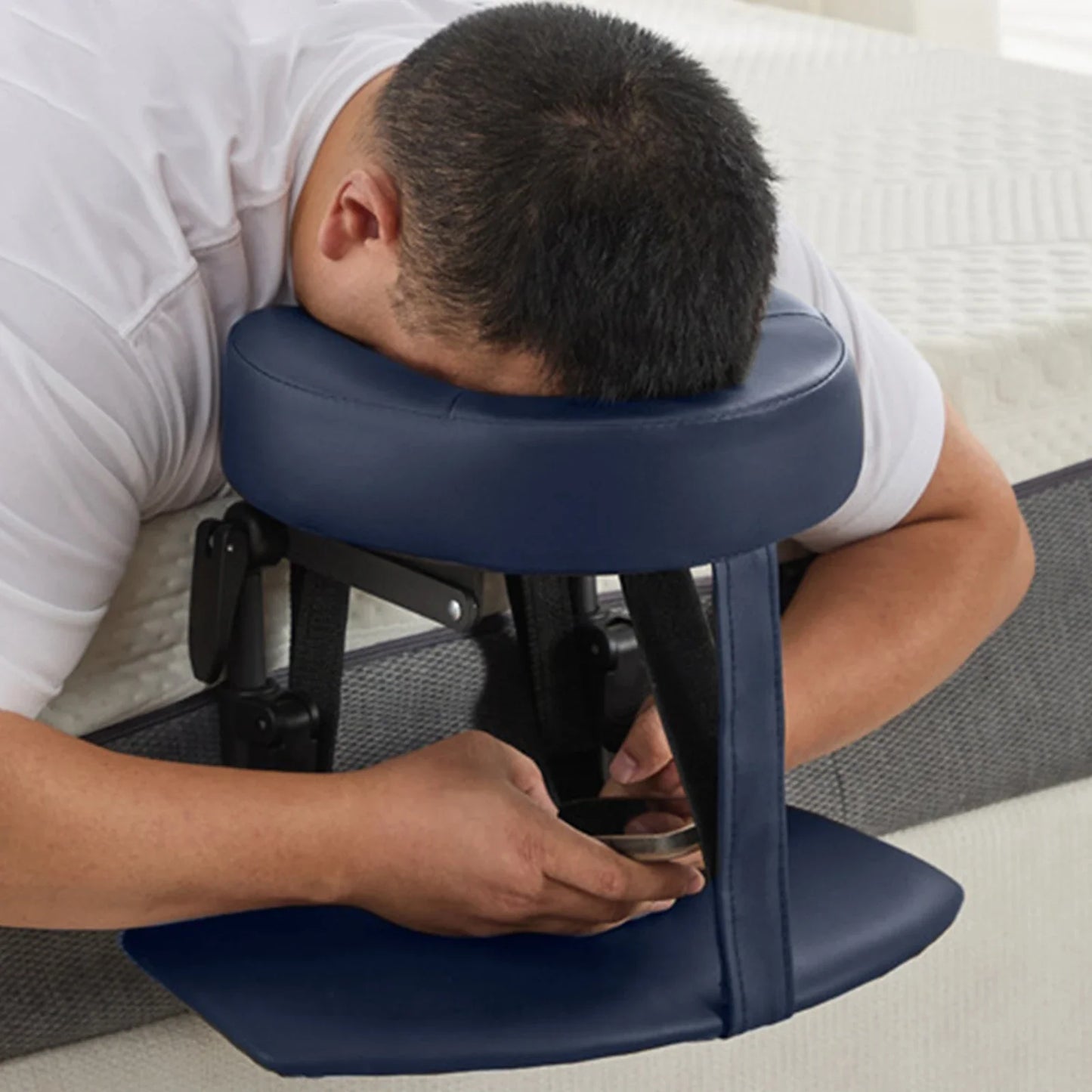 Adjust Massager Head Rest Portable Cervical Neck Massager Sturdy Ergonomic Massage Device  for Mattress Salon SPA Home Gifts