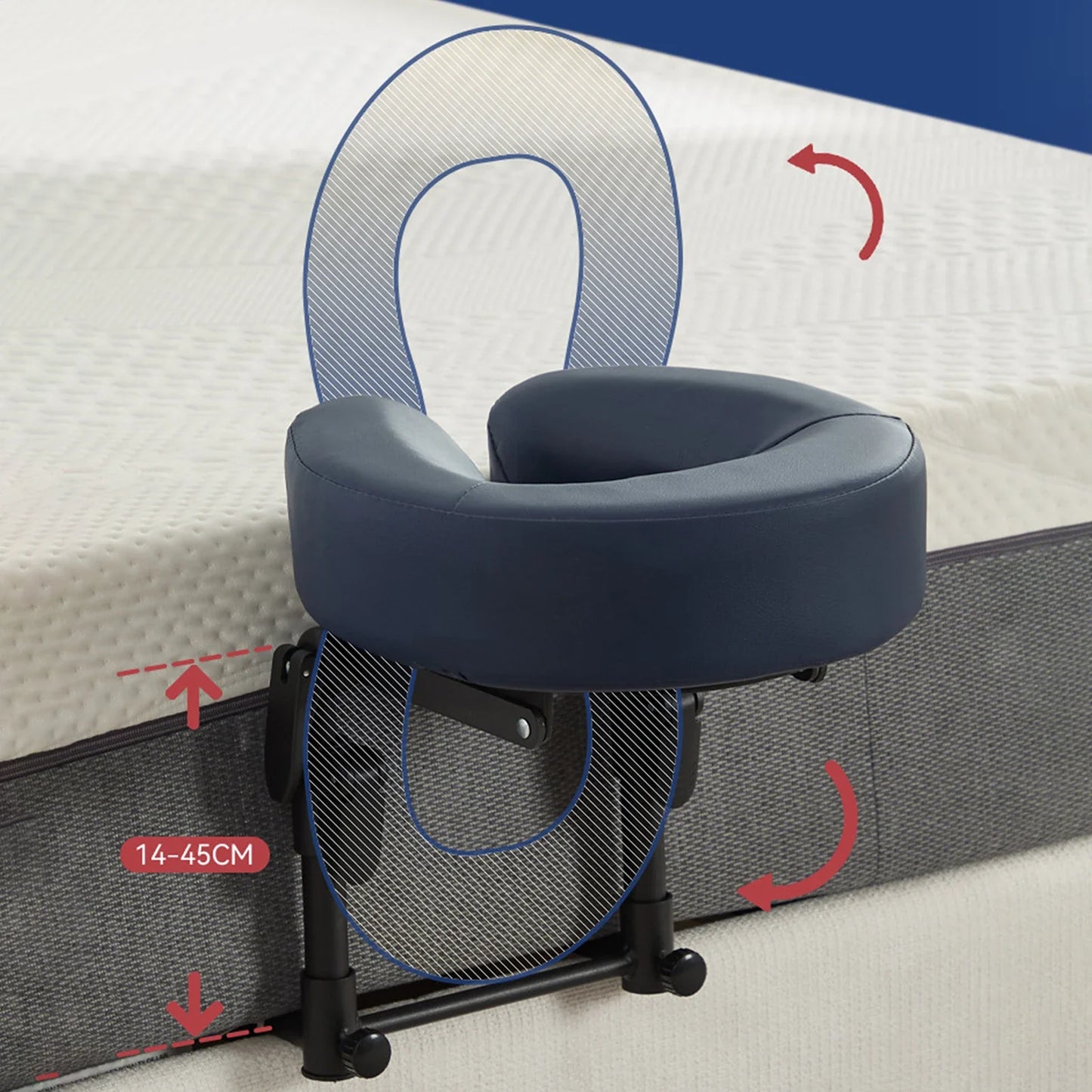 Adjust Massager Head Rest Portable Cervical Neck Massager Sturdy Ergonomic Massage Device  for Mattress Salon SPA Home Gifts