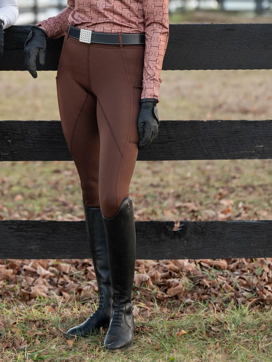 Pantalones de montar ThermaMAX TechTread de invierno con asiento completo y 2 bolsillos