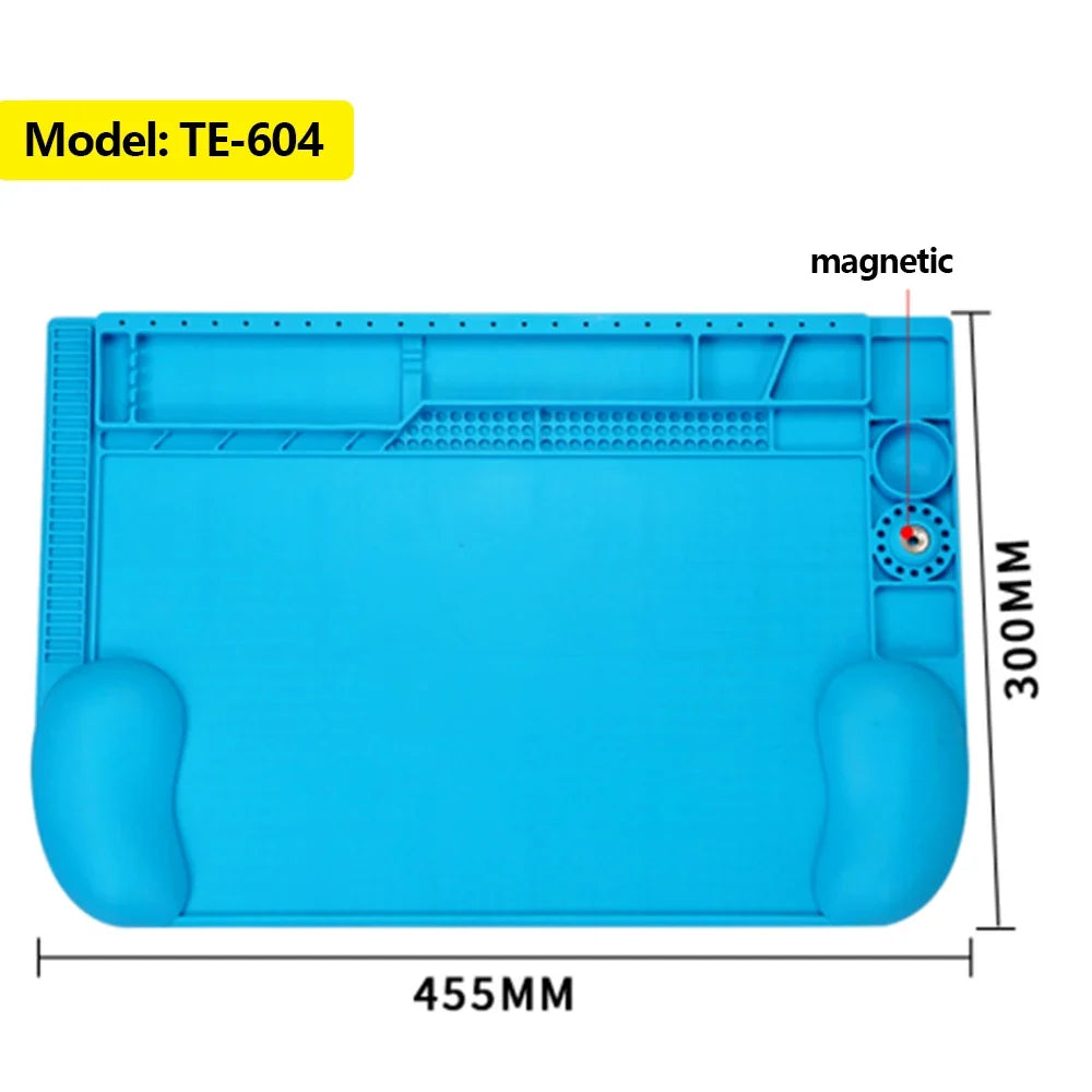Drone Professional Maintenance Work Pad with Magnetic Insulation Heat-resistant Workbench Anti-scalding Mat for Soldering