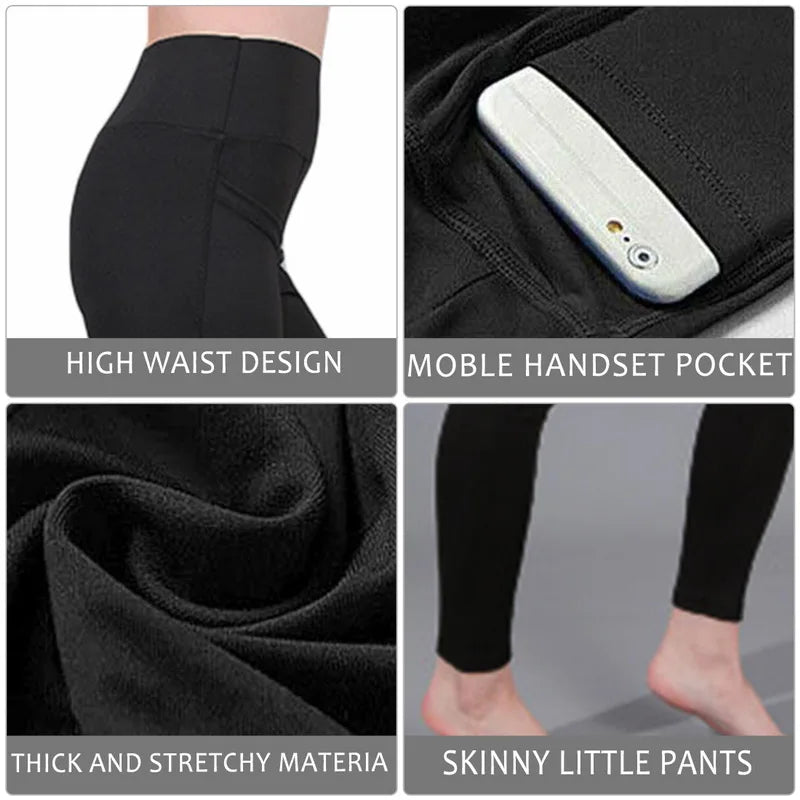 Leggings de entrenamiento elásticos de cintura alta con control de abdomen