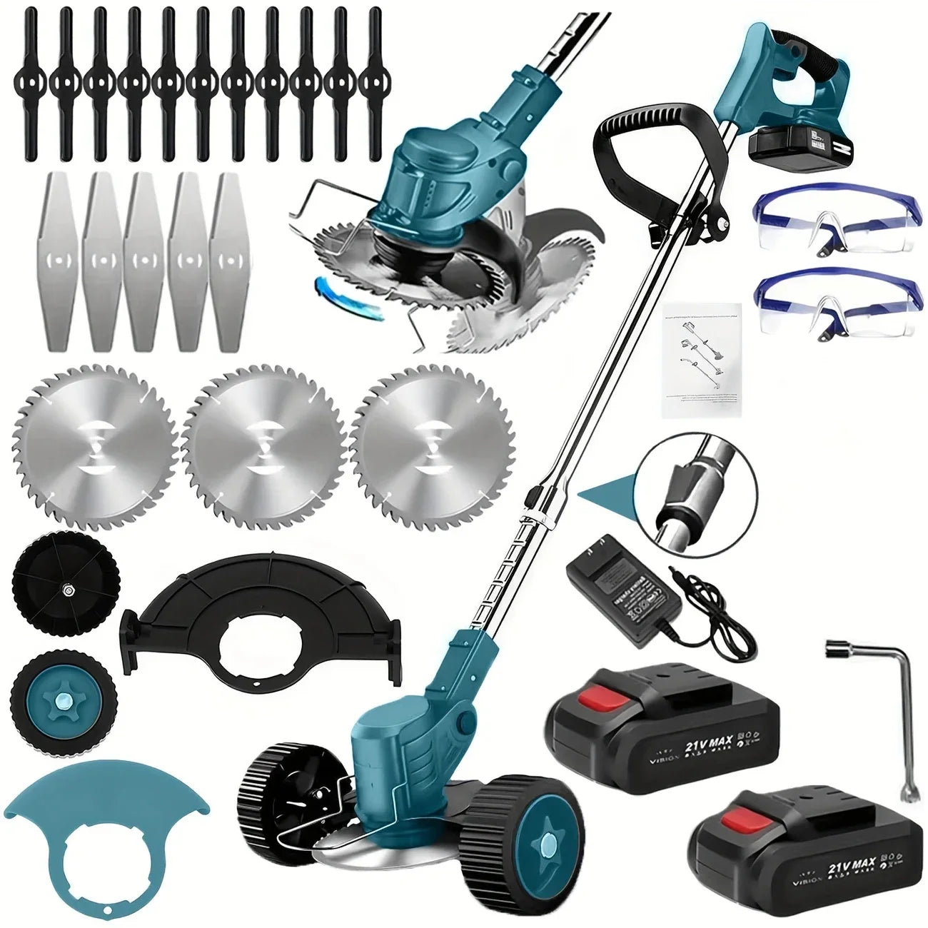 New model for 2025 Cordless Lawn Trimmer TrimmersLawn EdgerMowerBrush CutterWeed Cutter for Garden and Yard Lawn