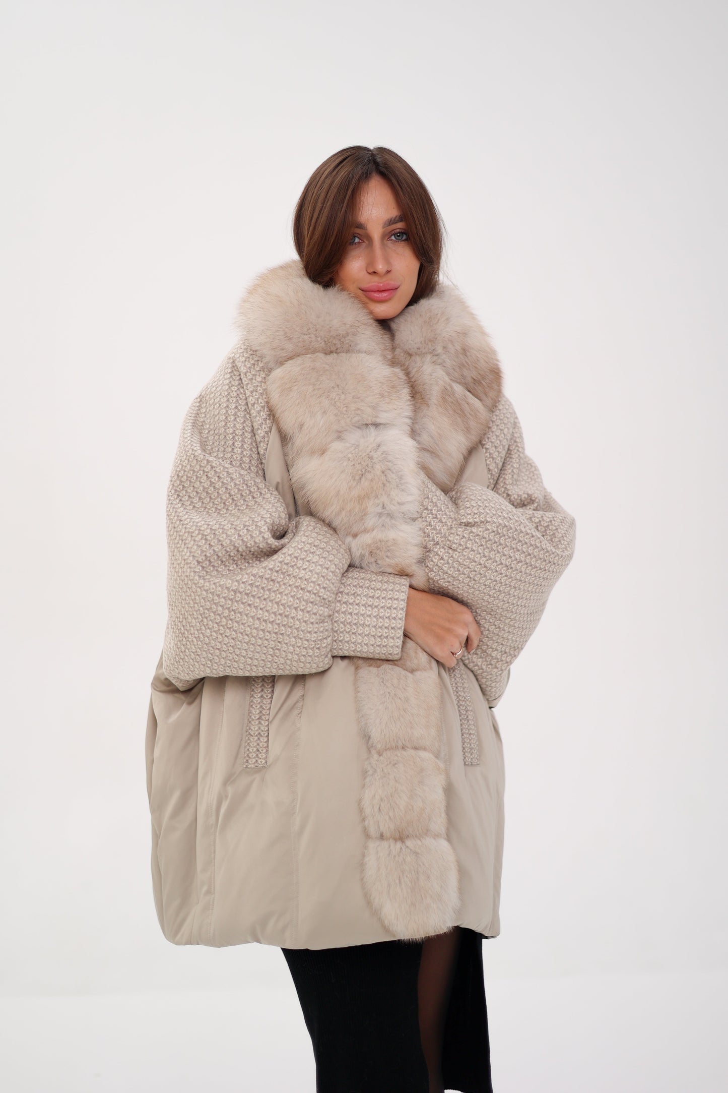 Abrigo de plumón Genuine Polar Fox Boucle