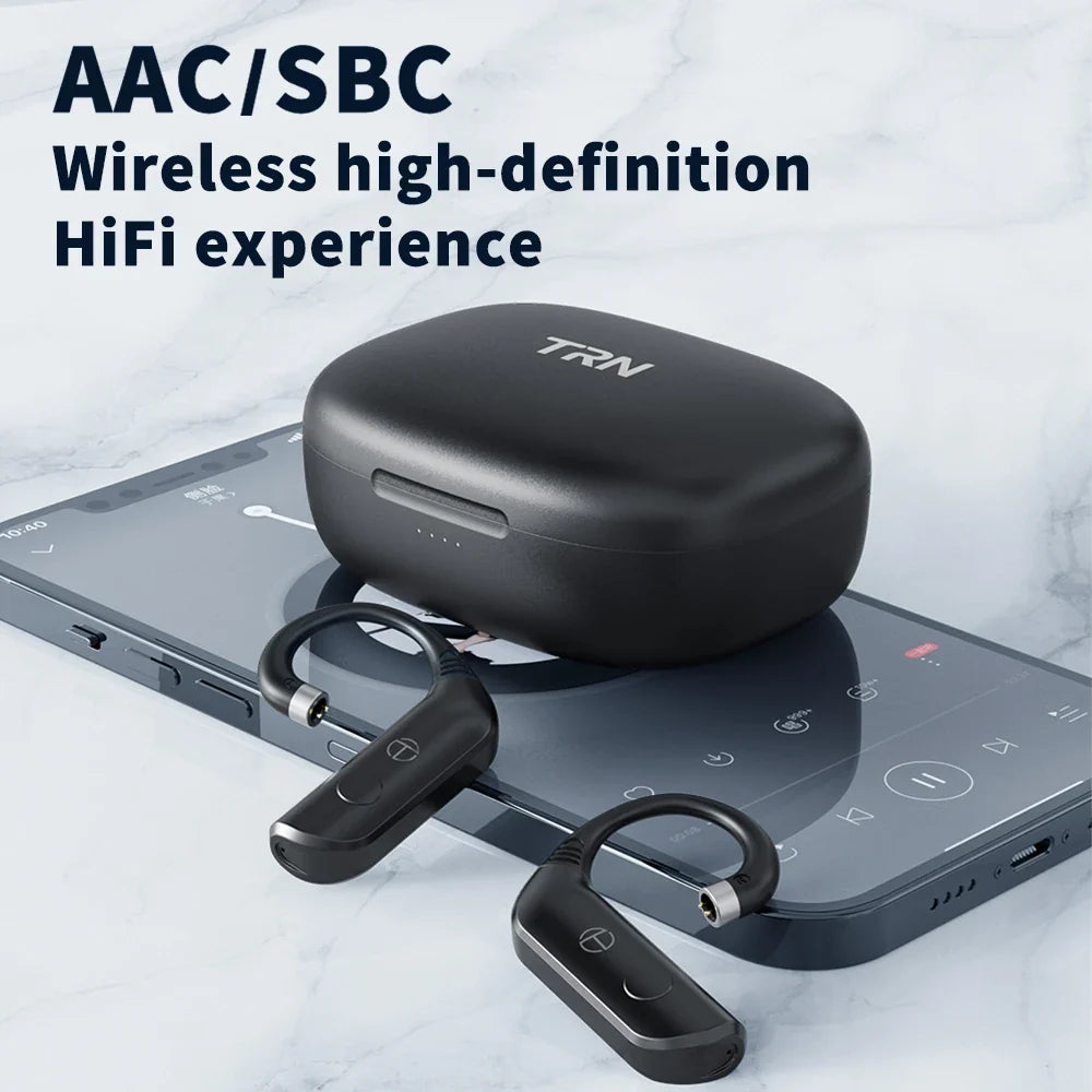 TRN BT20 Pro True Wireless Bluetooth 5.3 Earphone Module HiFi Earphone Upgrade Cable /MMCX Connector Replaceable Plug Ear Hook