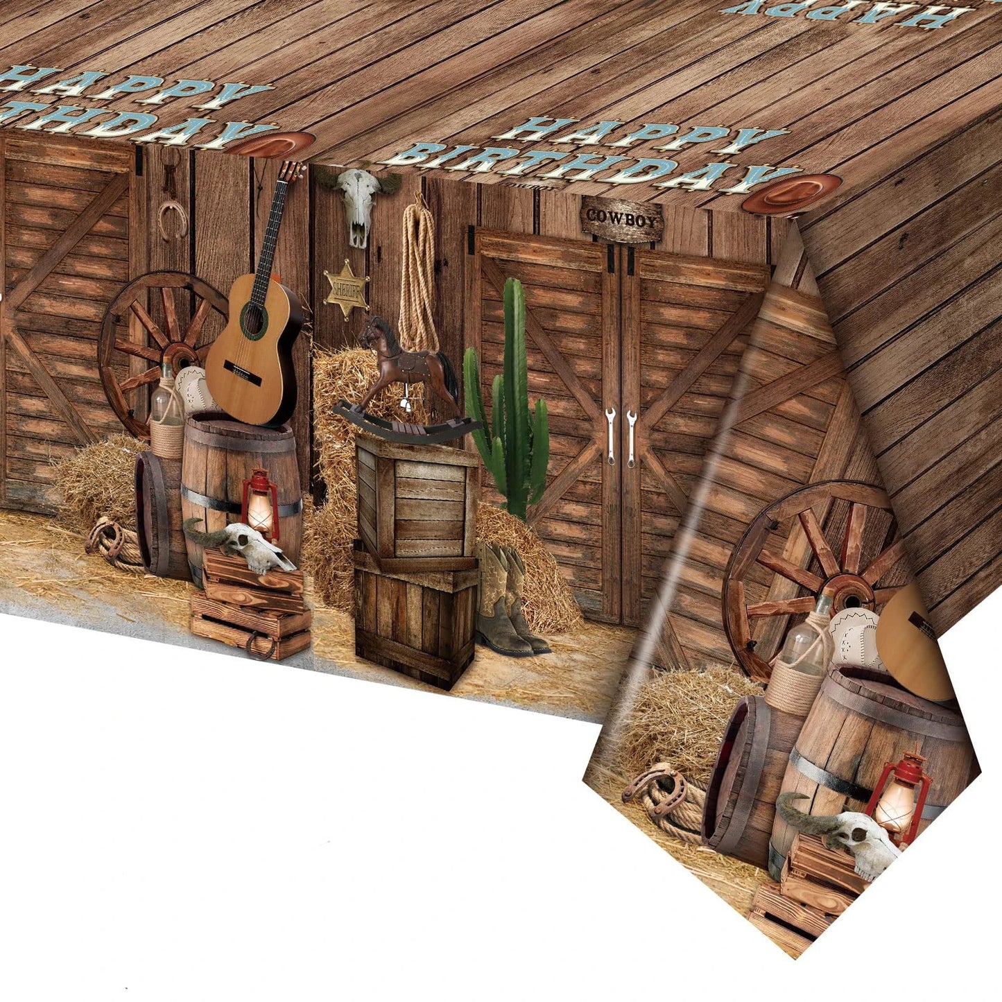 Western Tablecloths Its Me Hi Im The Birthday ts Me Party Supplies Cowboy Party Decorations Music Birthday Party Decoration