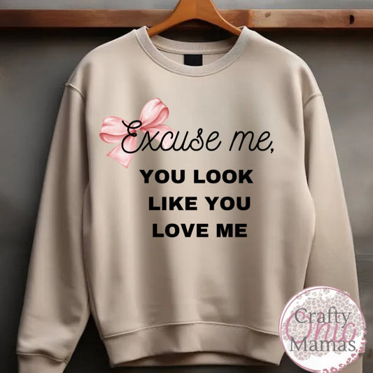 Disculpa, sudadera beige It Looks Like You Love Me