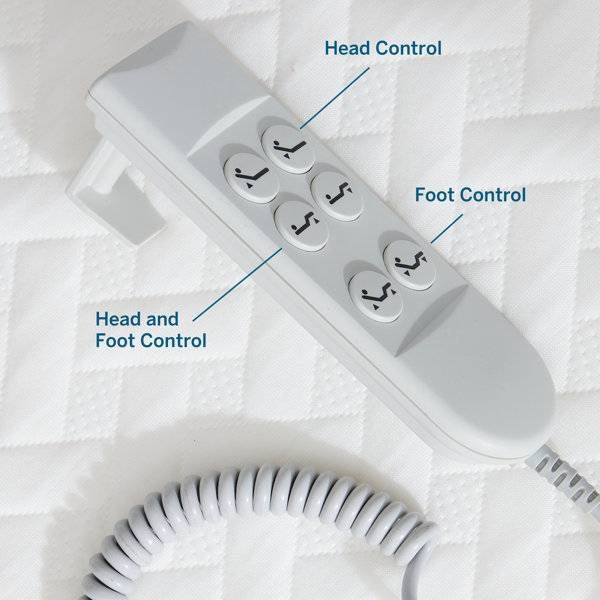 Base de cama ajustable eléctrica Queen Size para cabeza y pies con control remoto