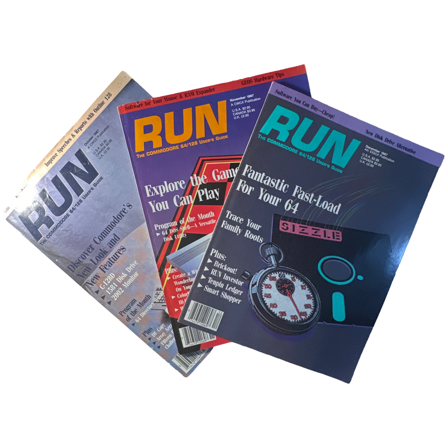 Revistas Commodore Run, varios números atrasados C64 C128 VIC-20 Revista Commodore 64