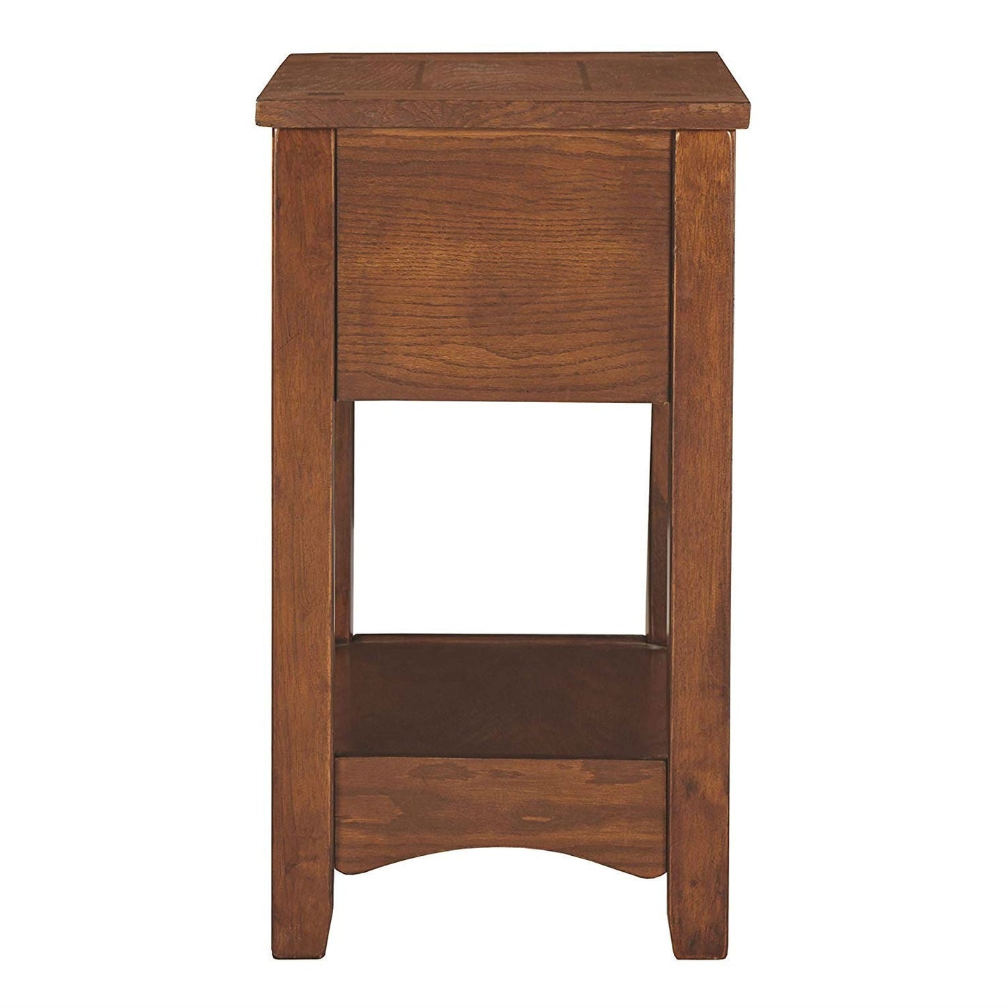 Mesa Auxiliar/de Noche Misión con 1 Cajón en Acabado de Madera Marrón