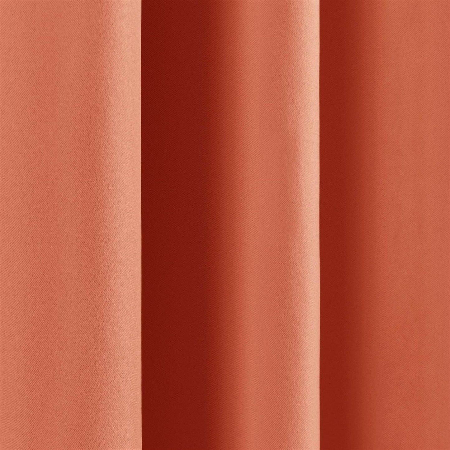 Paneles de cortina opaca térmica de 52 x 84 pulgadas color naranja albaricoque - Juego de 2