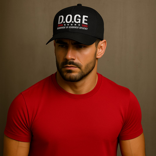 CLÁSICO - D.O.G.E Negro con Gorro Rojo