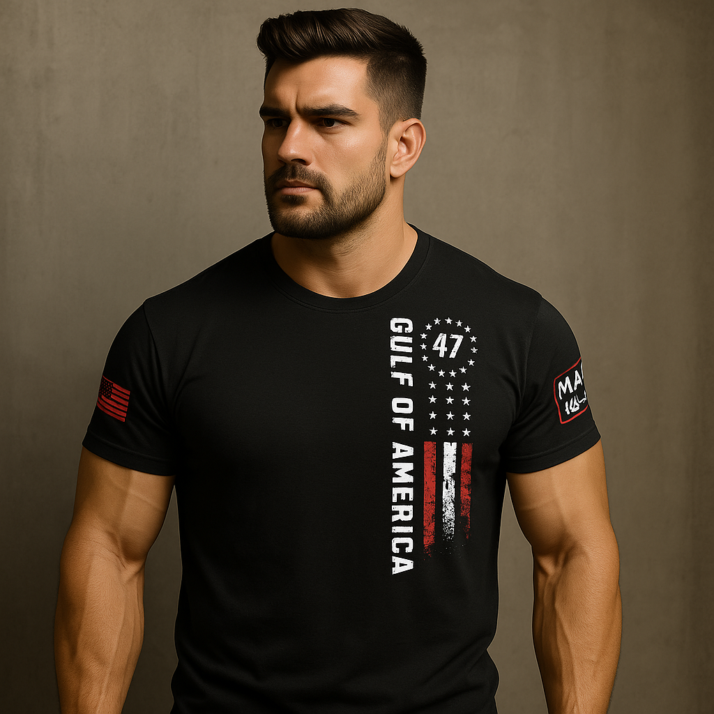 Camiseta Golfo de AMÉRICA con bandera