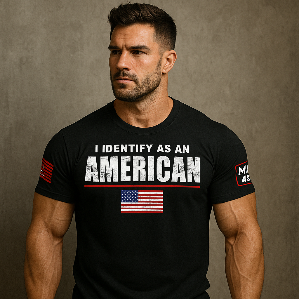Identificarse como una camiseta negra americana