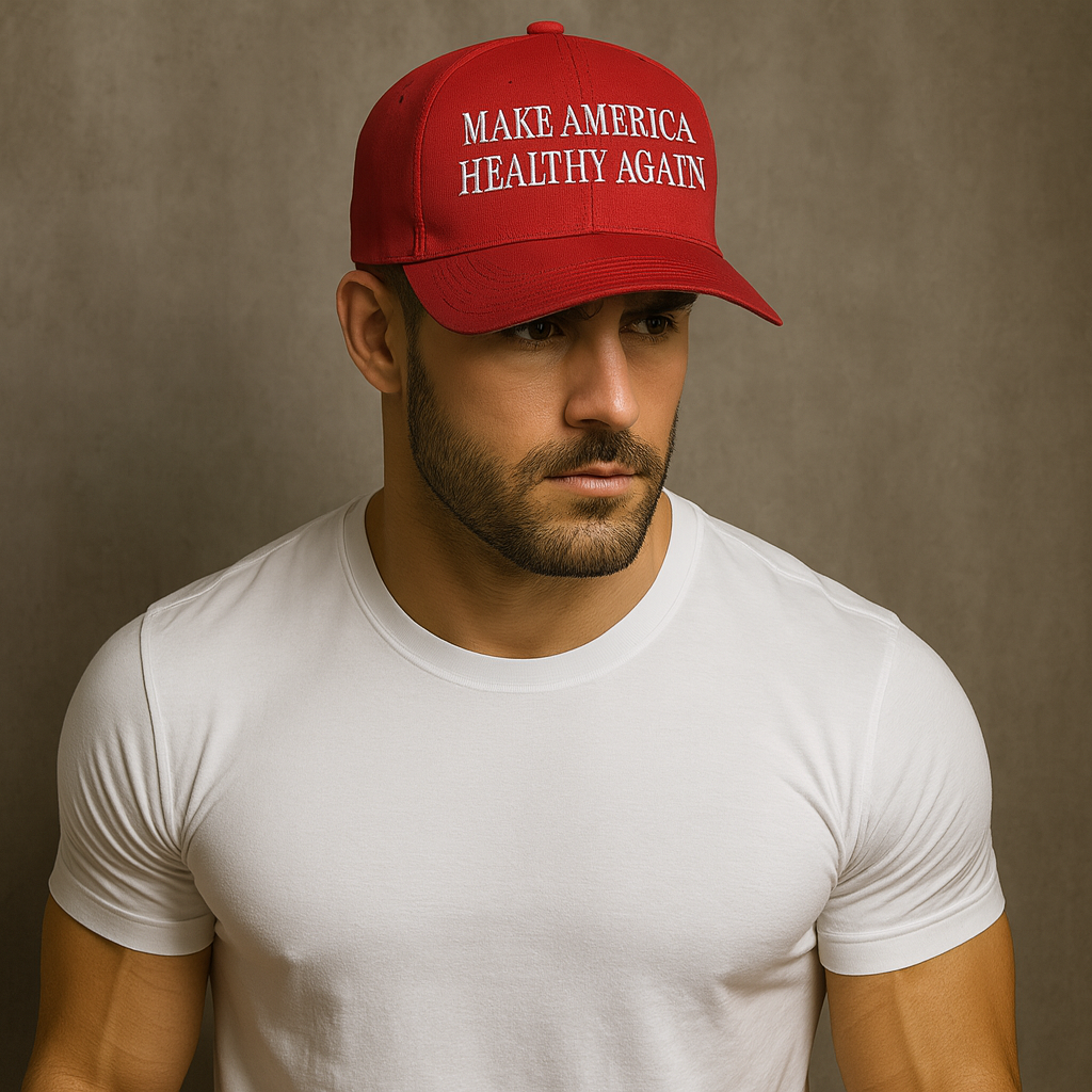 CAMIONERO - Haz que ESTADOS UNIDOS vuelva a ser saludable Gorra Roja