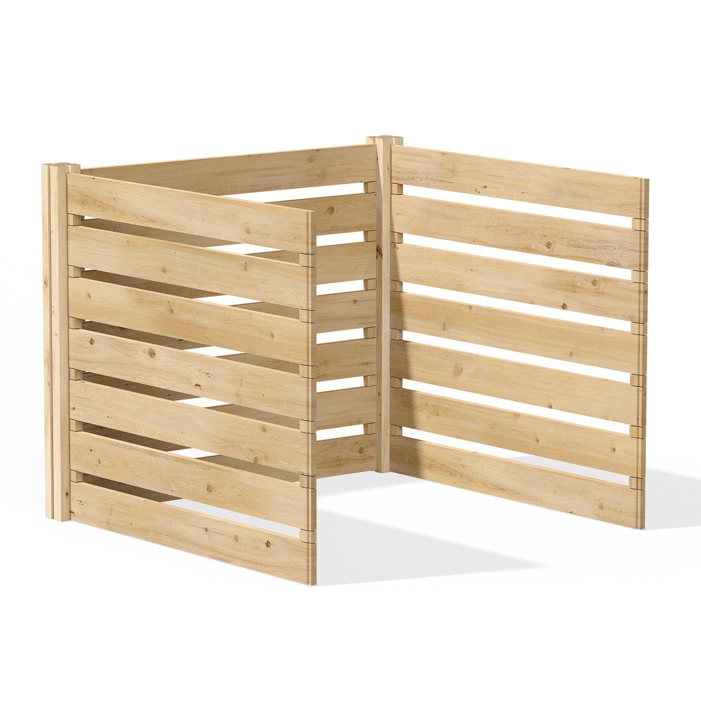 Kit de extensión para compostador de madera de cedro de 658 litros - Fabricado en EE. UU.