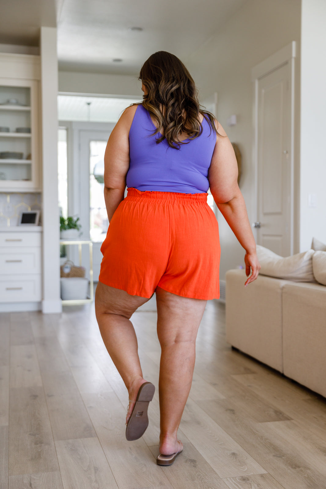 Unos shorts de lino de talle alto A Little Lazy