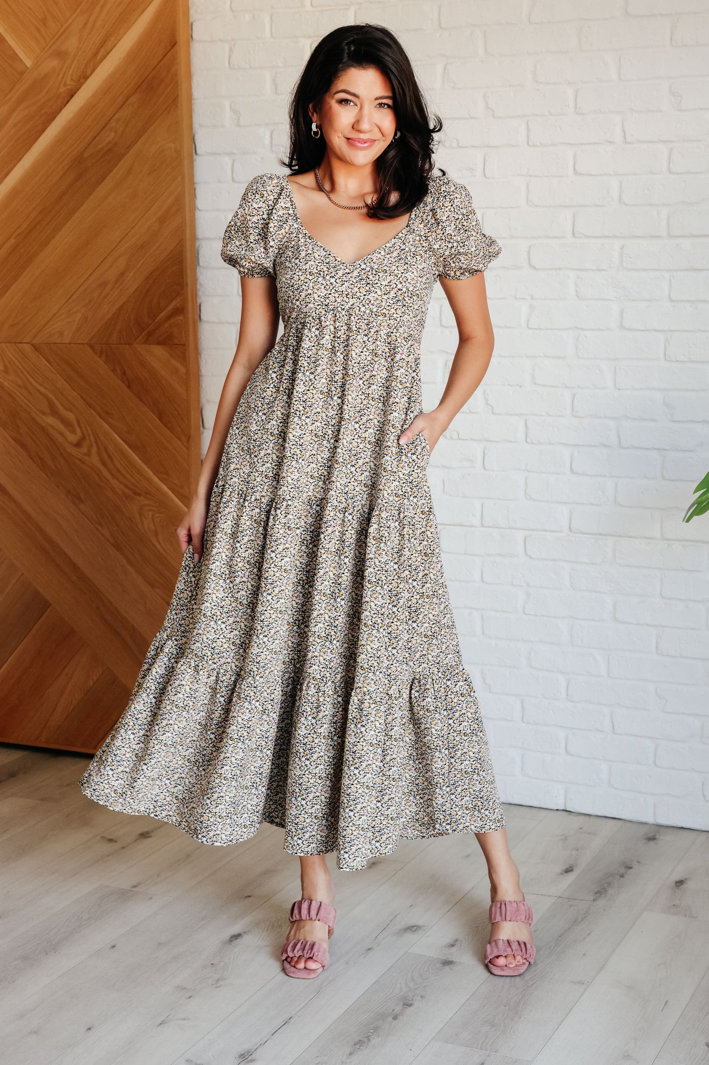Vestido de mangas abullonadas A Moment of Love